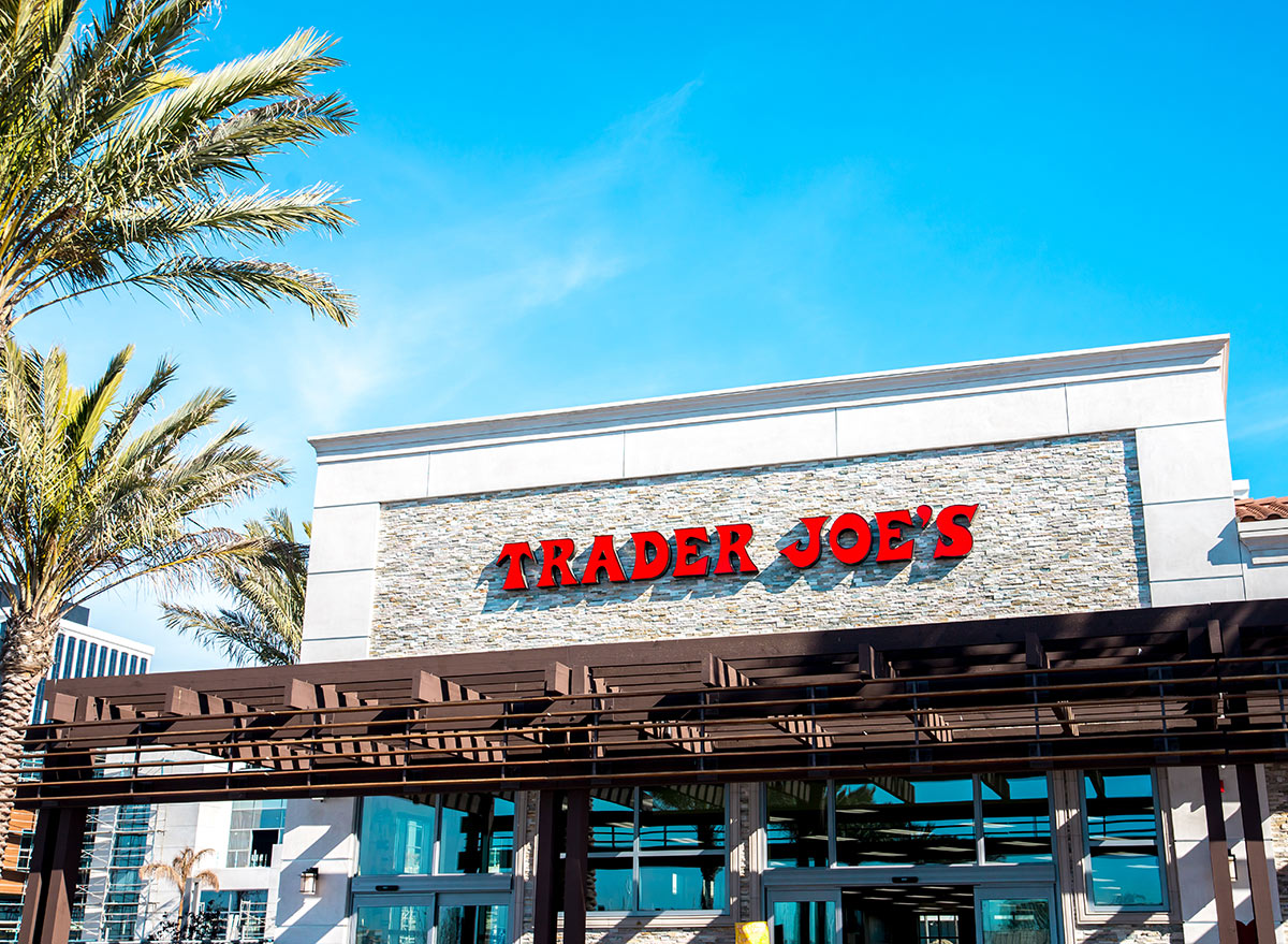 outside trader joes in the sun