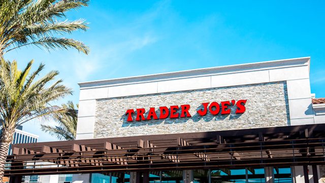 outside trader joes in the sun