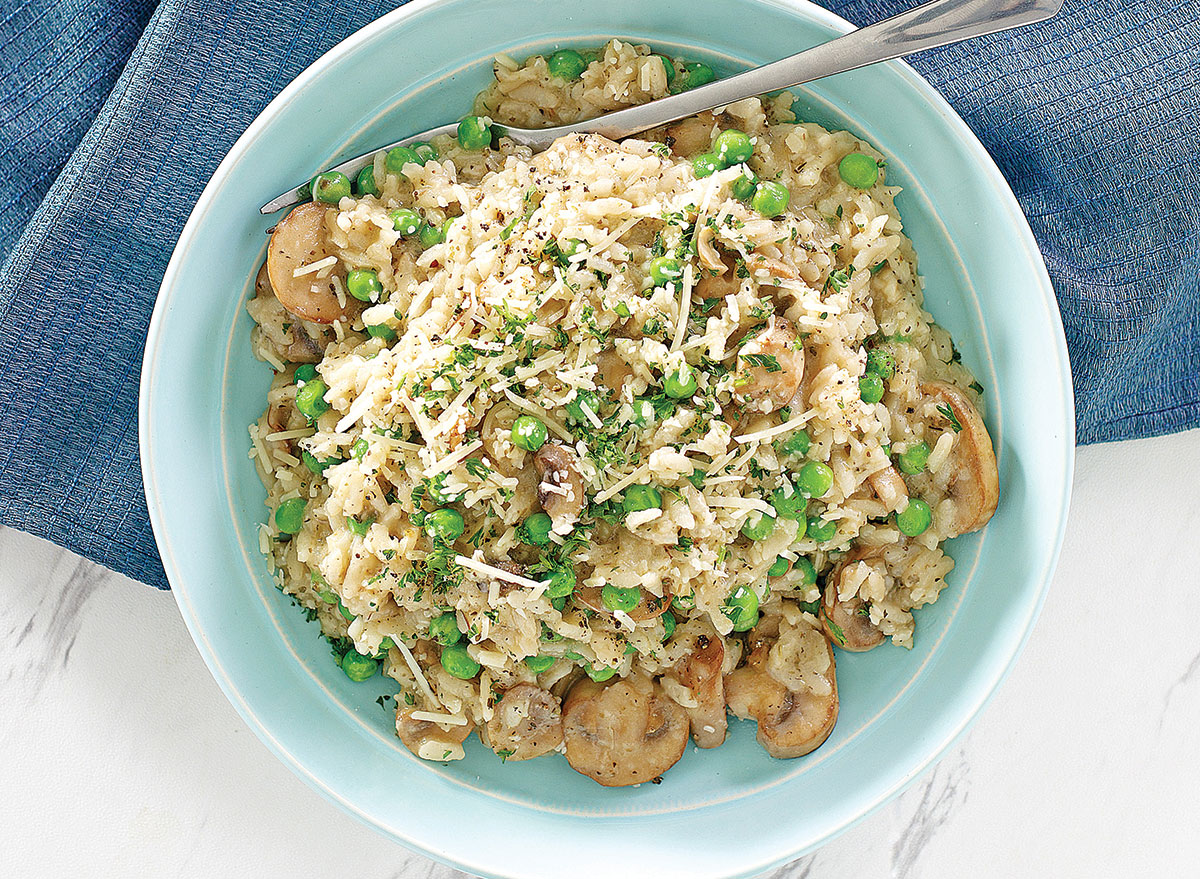 parmesan mushroom risotto