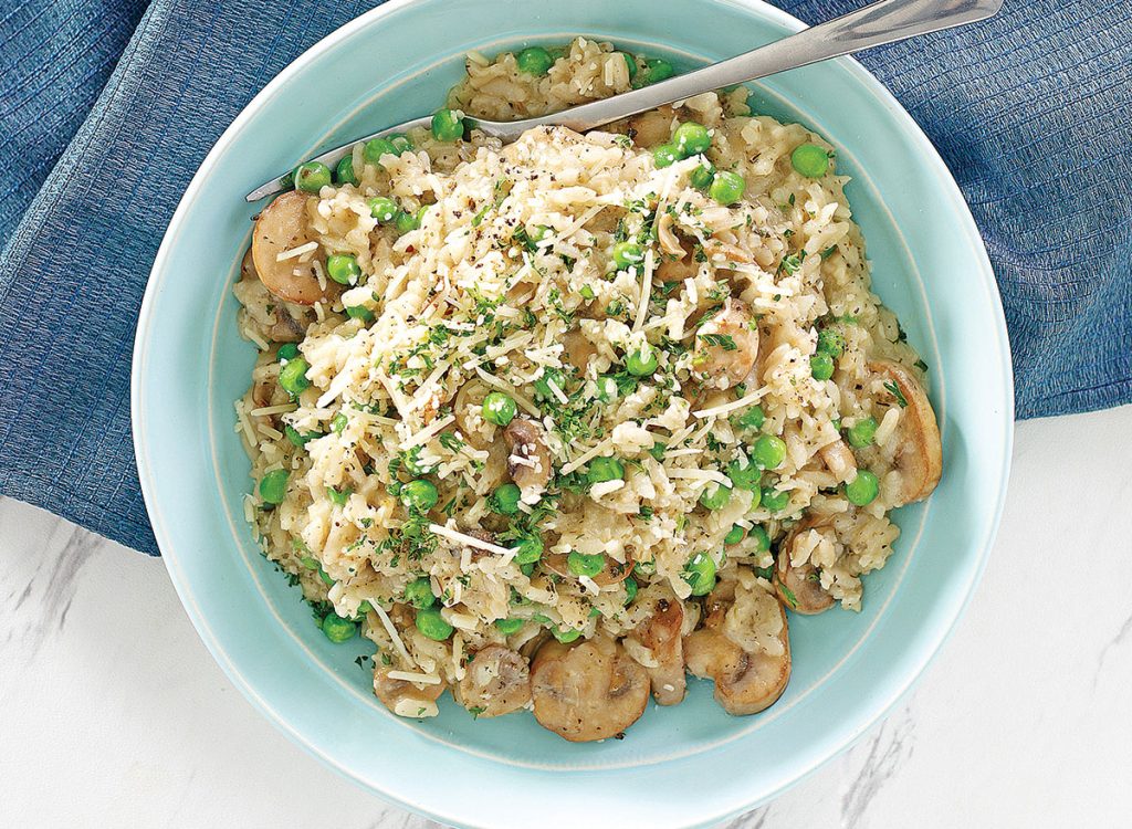 Parmesan mushroom risotto