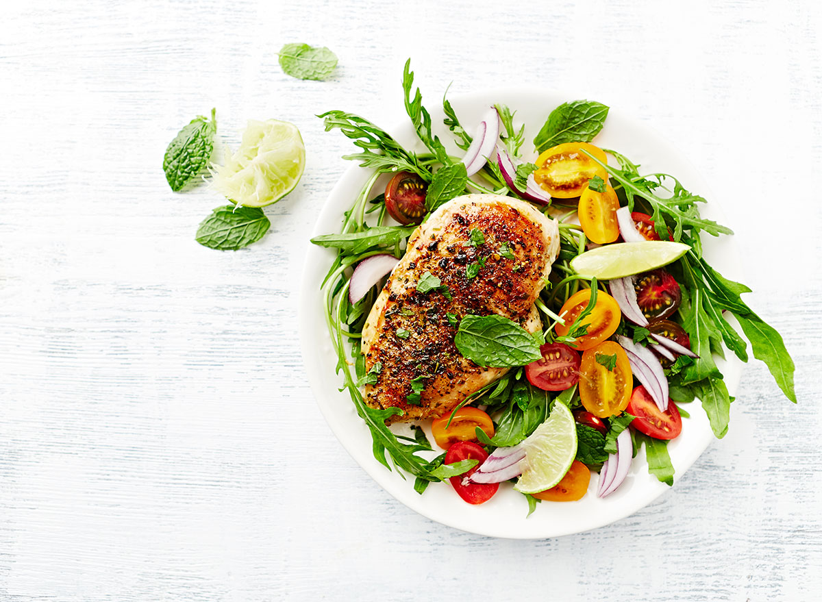 salad with chicken