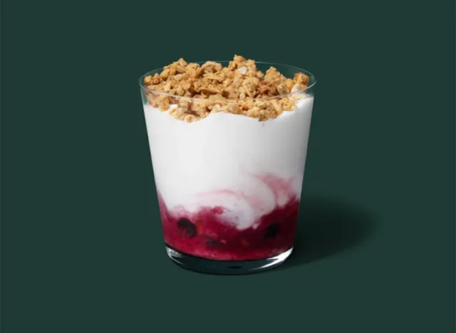 starbucks breakfast menu berry trio parfait