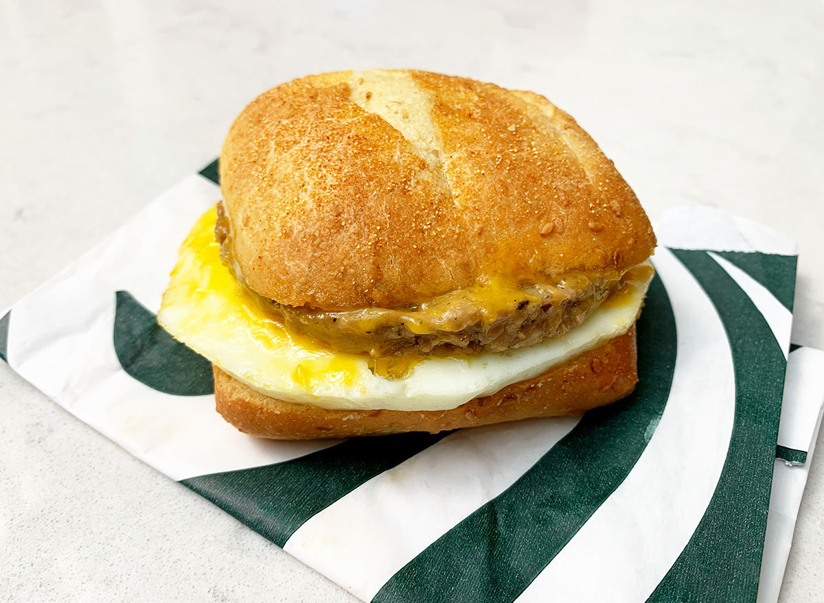 starbucks impossible breakfast sandwich