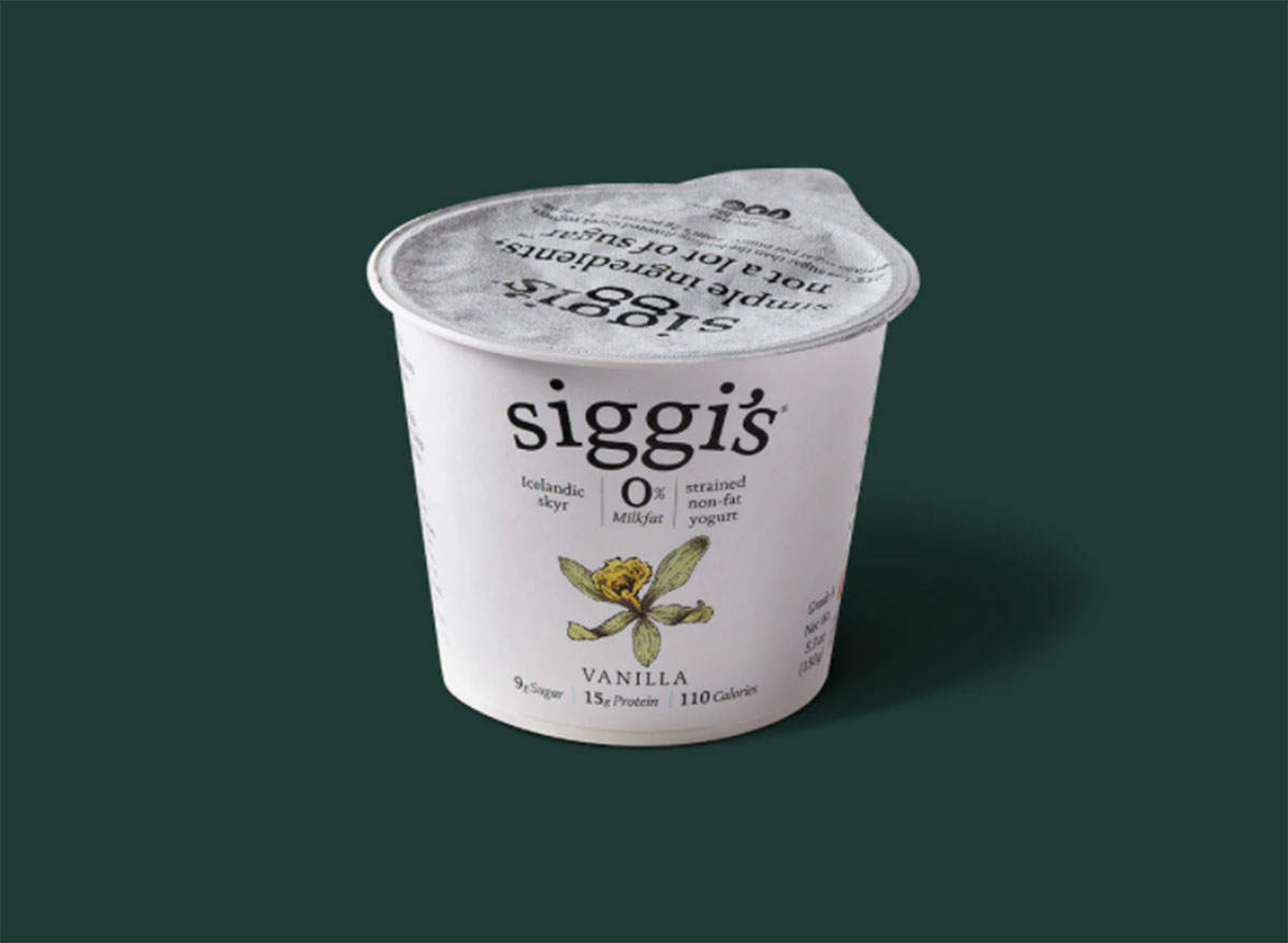 starbucks siggis yogurt