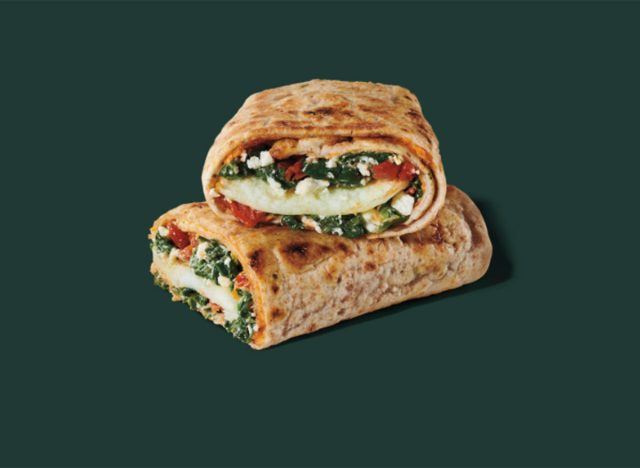 starbucks spinach feta egg white wrap