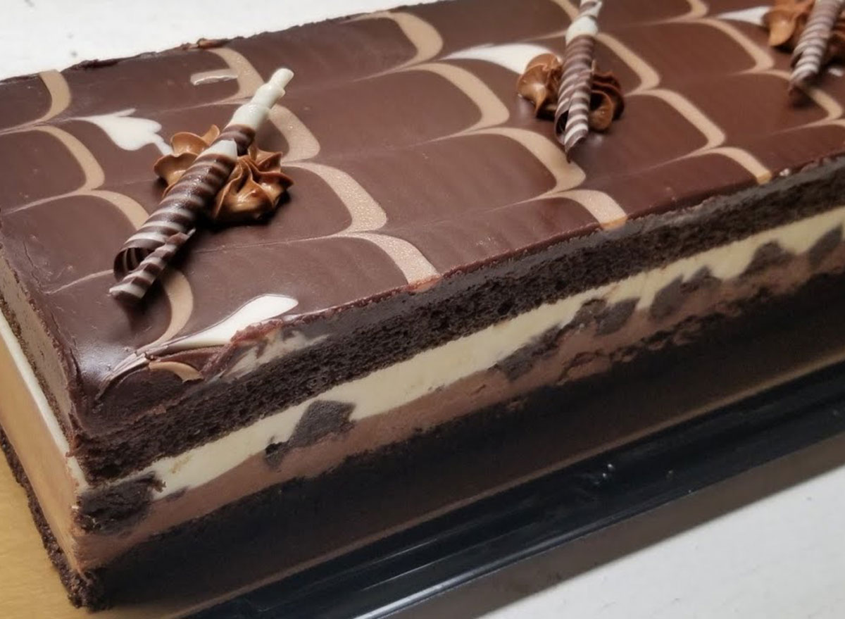 Tuxedo Chocolate Mousse Bar Cake.