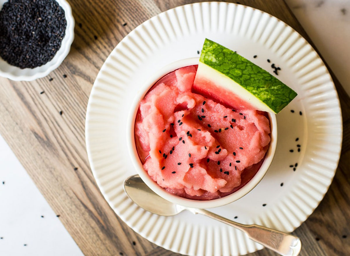 watermelon creamsicle smoothie bowl