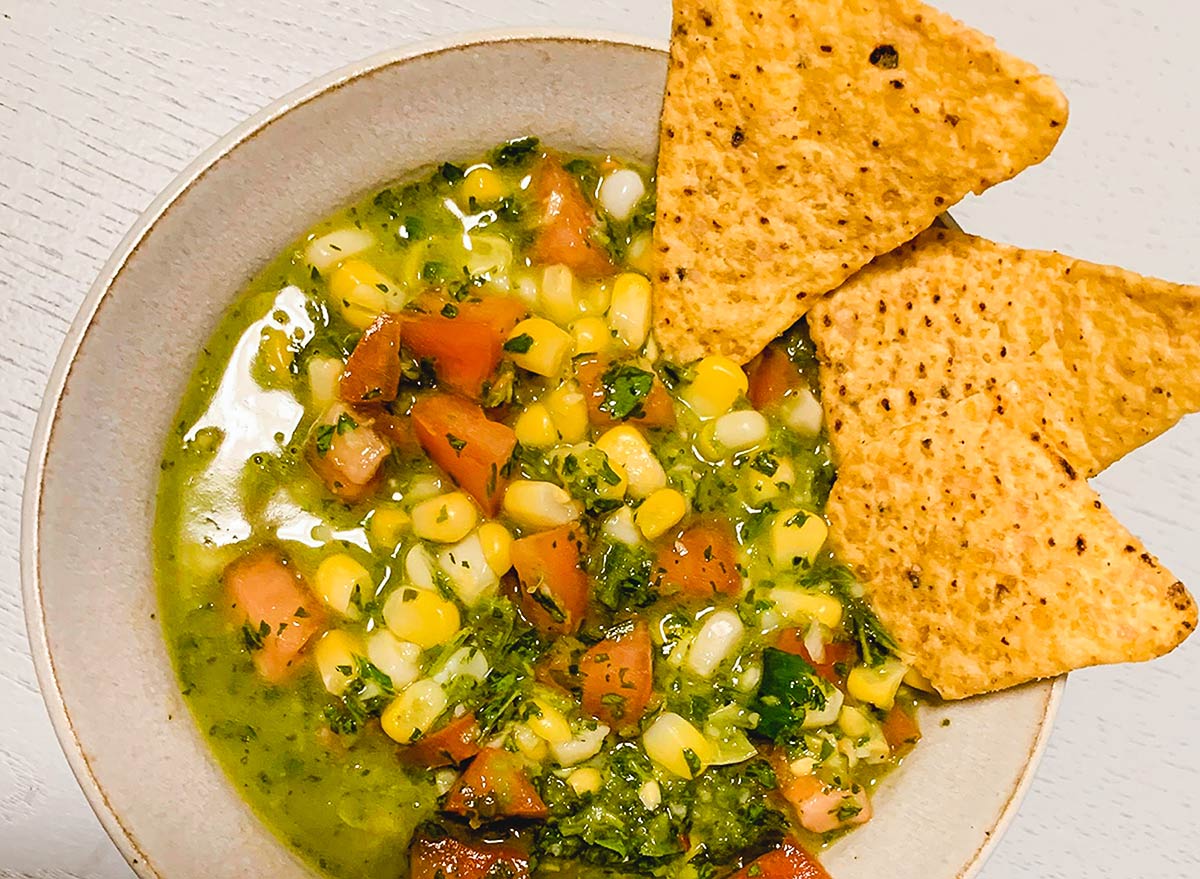 corn tomato chimichurri salsa