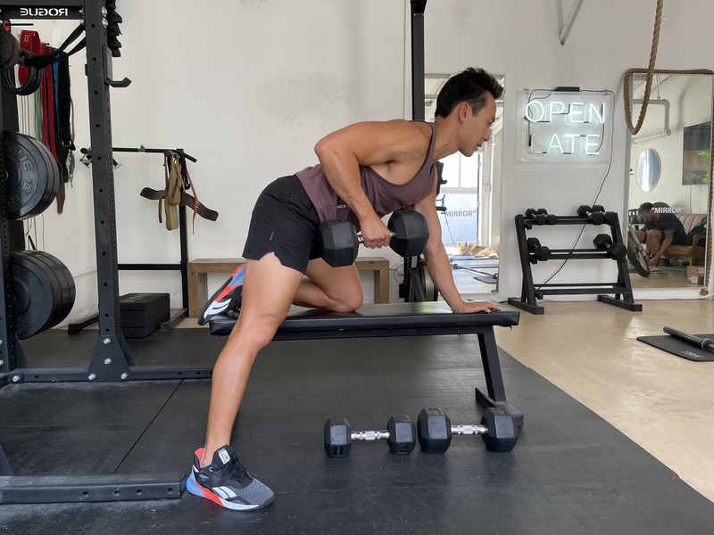 Bench-Supported Single-Arm Row