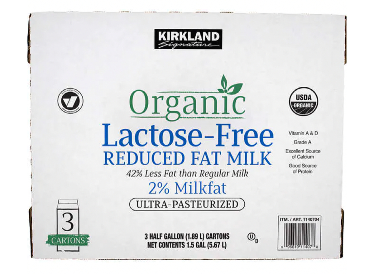 Kirkland Organic Lactose Free Milk