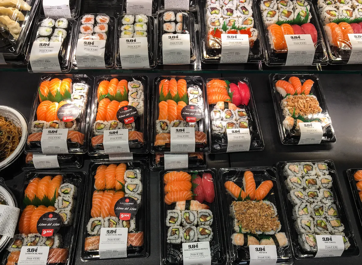 Grocery store sushi