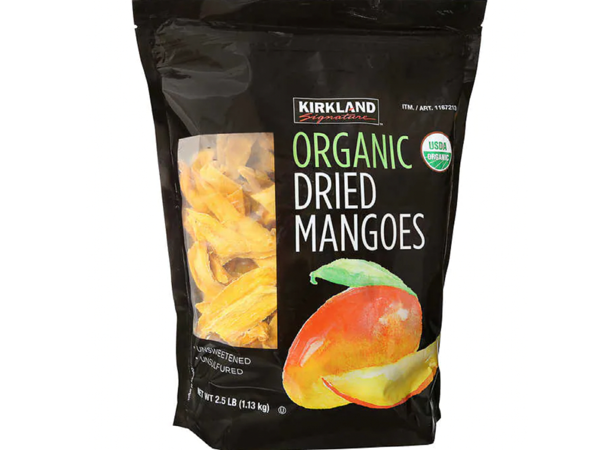 Kirkland signature organic dried mango slices Costco