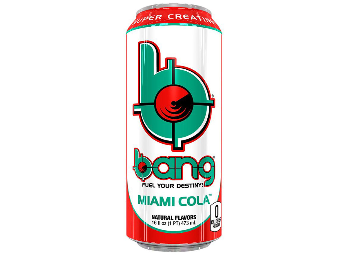 bang miami cola energy drink