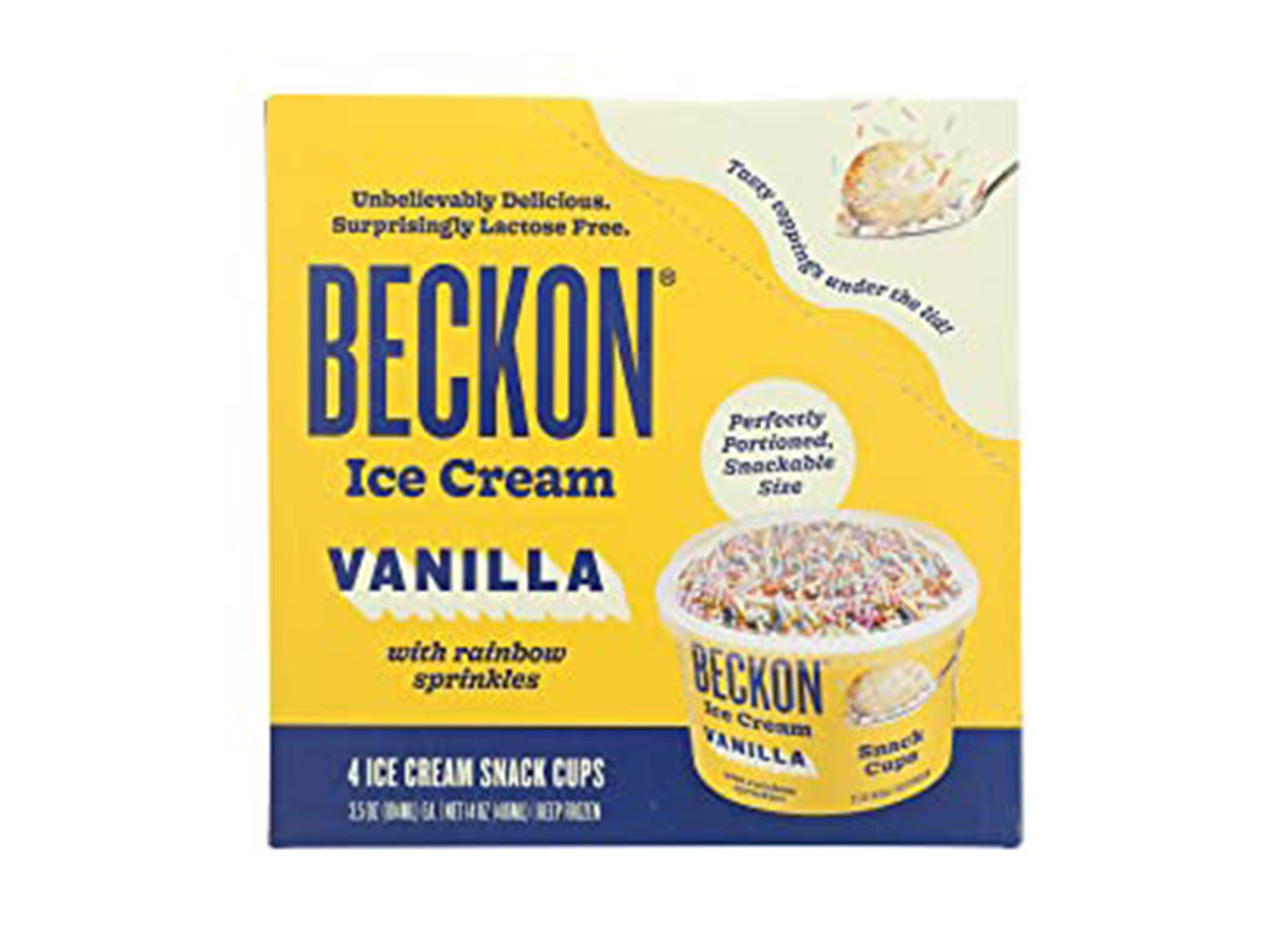 beckon ice cream snack cups vanilla