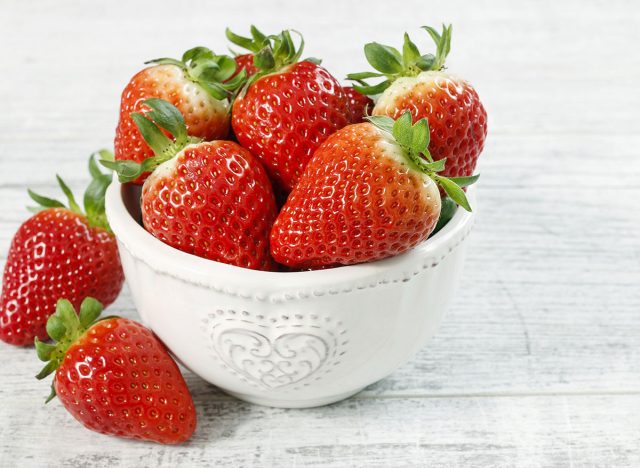bowl strawberries