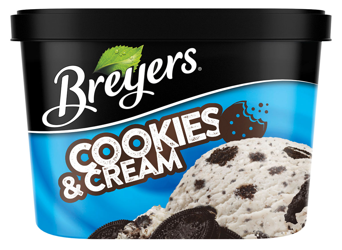 breyers frozen-dairy dessert cookies cream