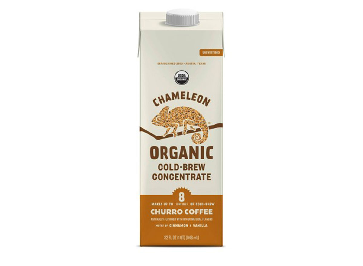 chameleon organic cold brew concentrate churro coffee