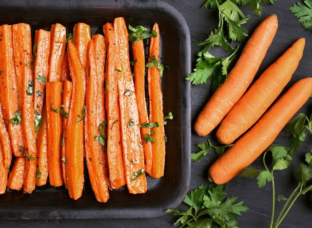 cooked carrots