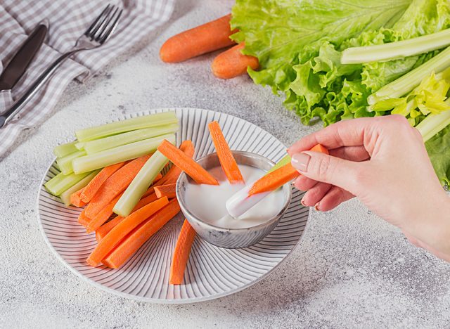 eating carrots