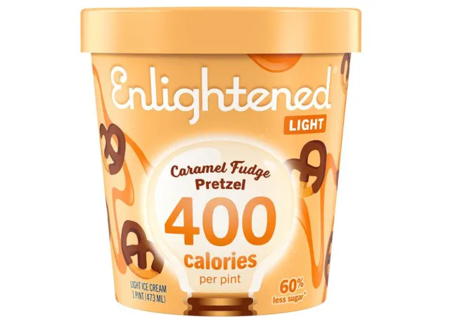 enlightened caramel fudge pretzel