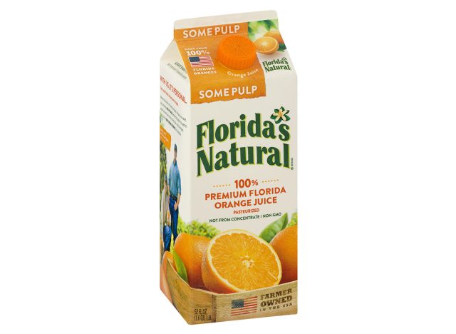 floridas natural orange juice some pulp