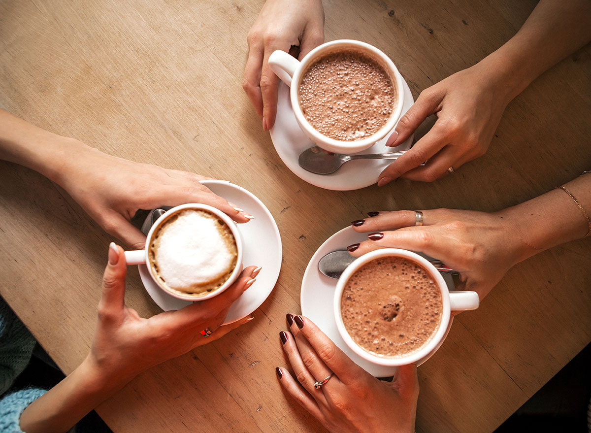 friends drinking coffee