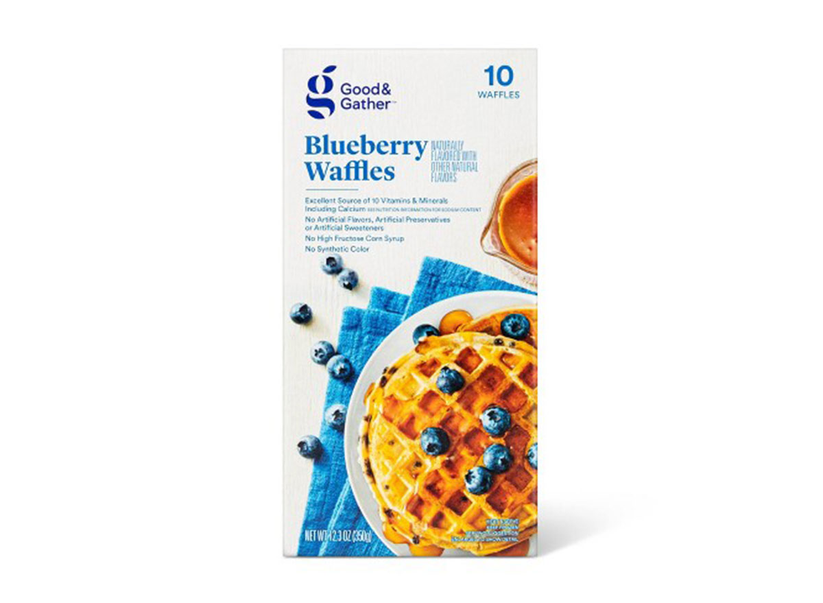 good gather frozen blueberry waffles