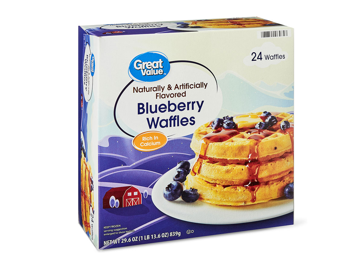 great value blueberry waffles