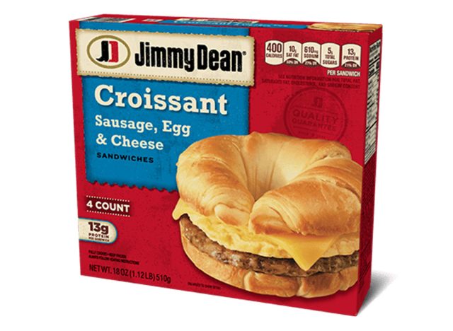 jimmy dean-croissant sausage egg cheese sandwich