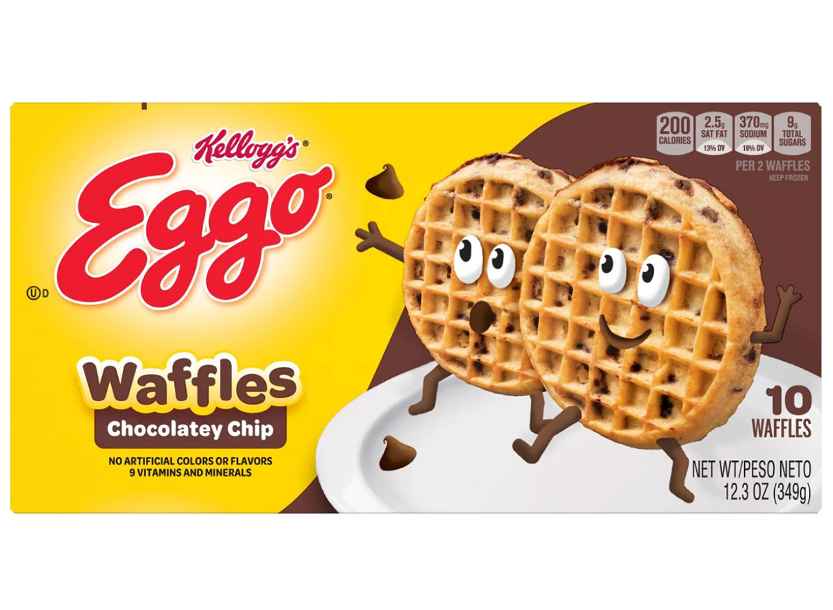 kelloggs eggo chocolatey chip waffles
