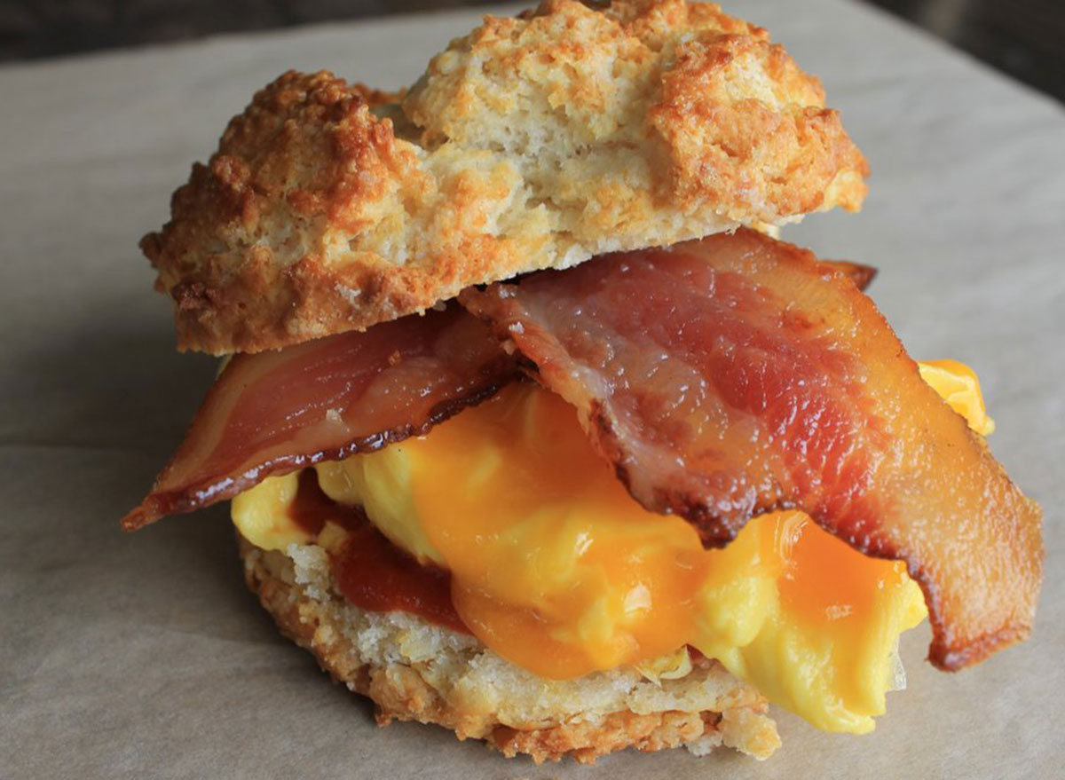 Your new favourite breakfast at Tims: the Everything Croissant