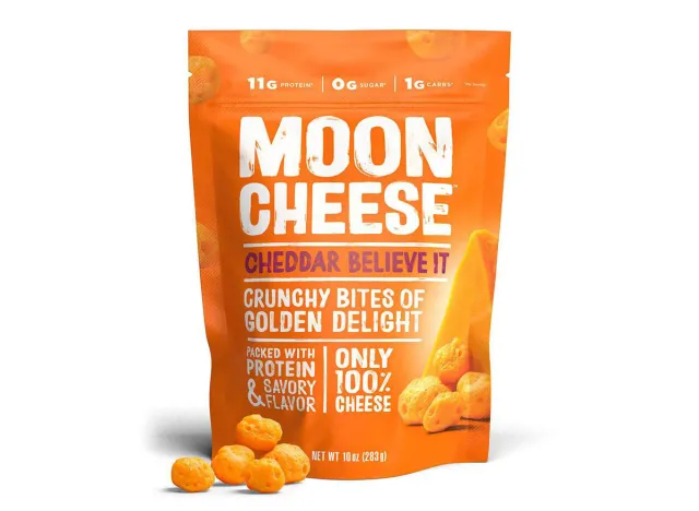 moon cheese cheddar bites