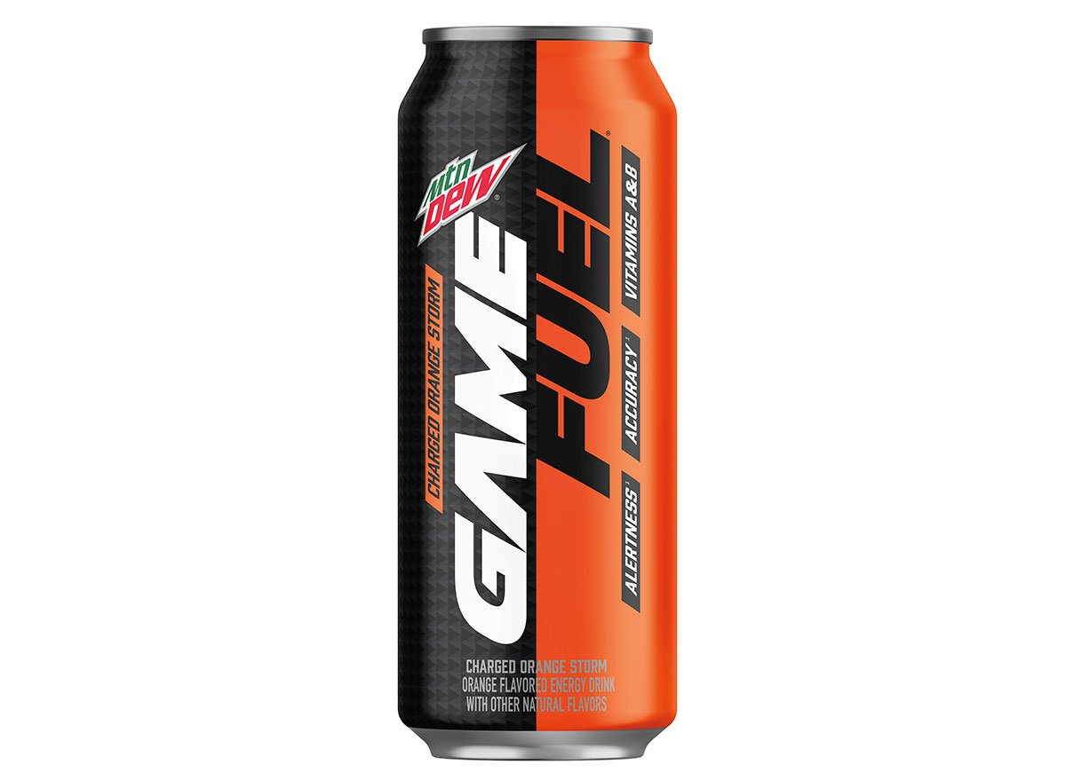 mtn dew game fuel charged orange storm