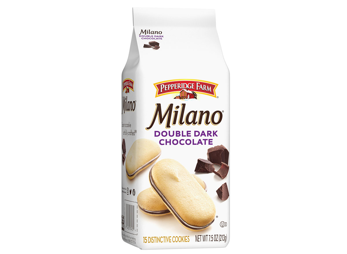 pepperidge farm milano double dark chocolate