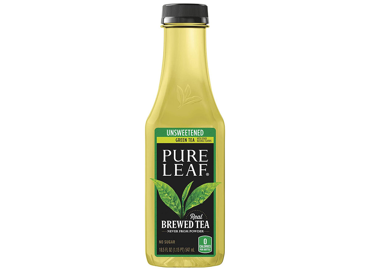 pure lead unsweetened green tea