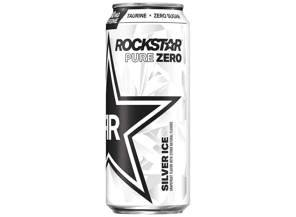 rockstar pure zero energy drink silver ice