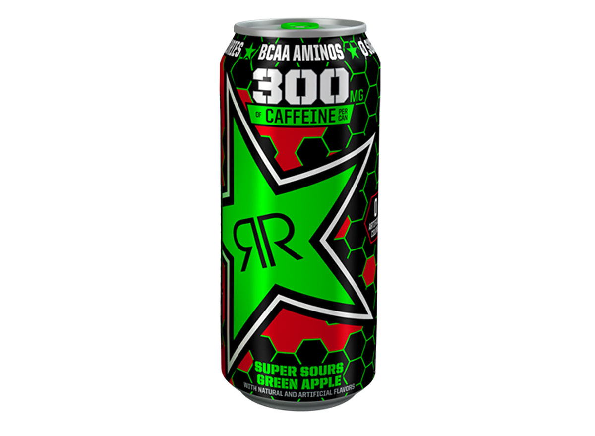 rockstar xdurance energy drink super sours green apple