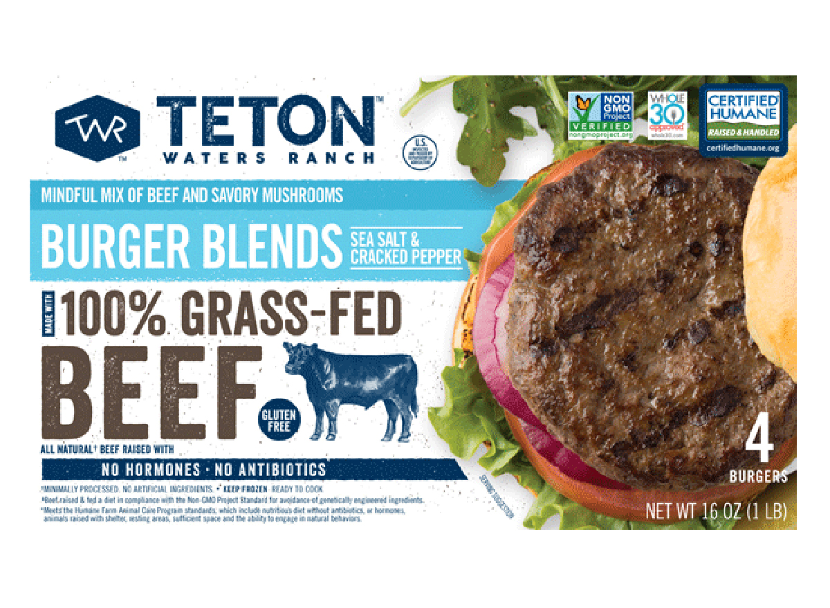 teton waters ranch beef burger