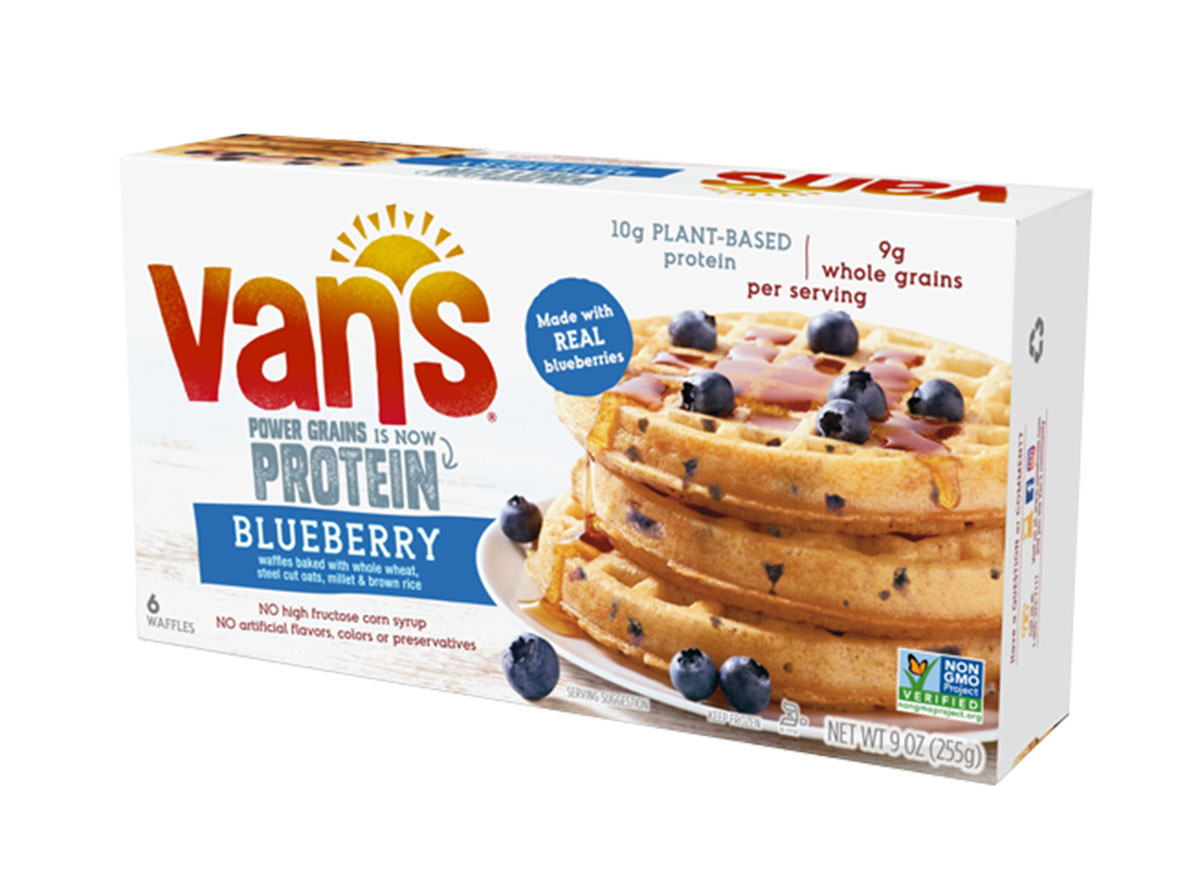vans protein blueberry waffles
