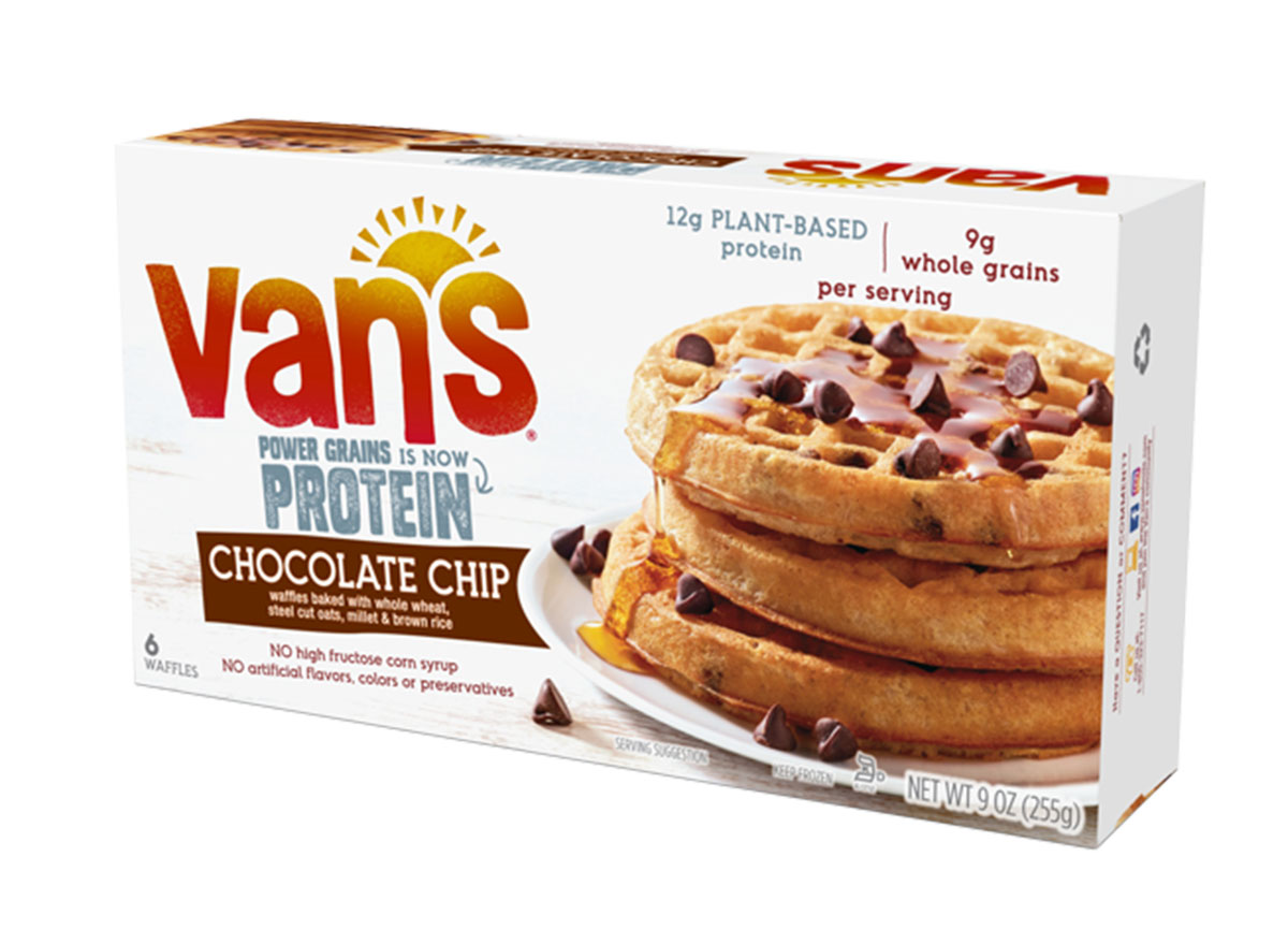 vans protein chocolate chip waffles
