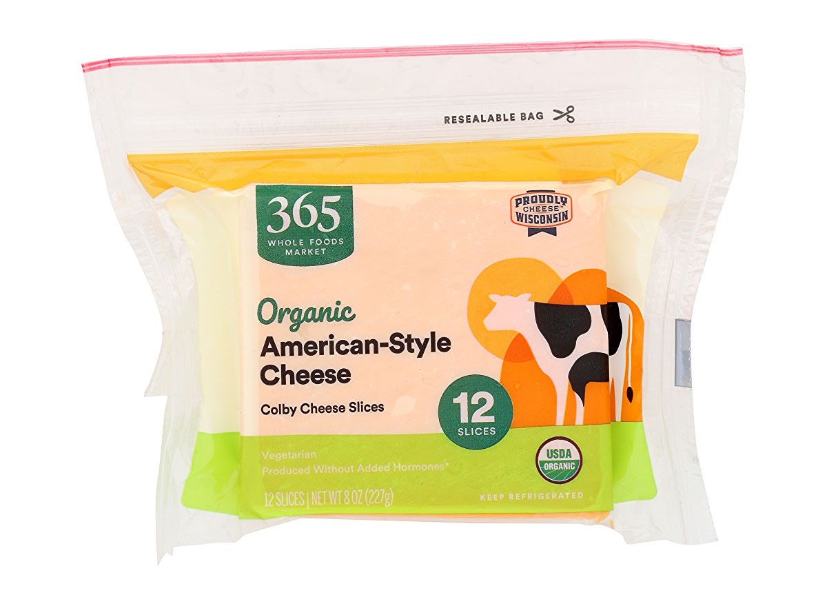 whole foods organic american cheese