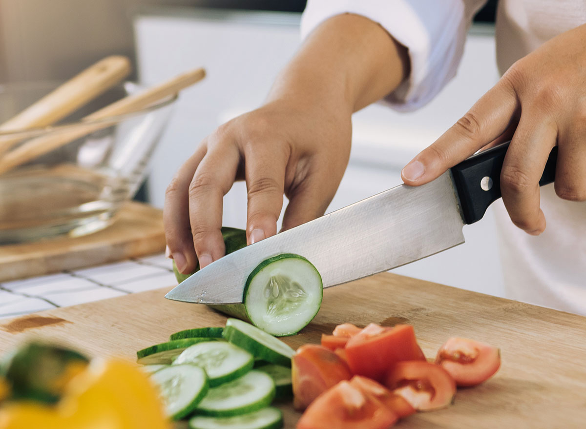 woman cooking