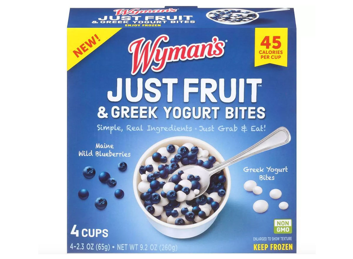 wymans just fruit greek yogurt bites