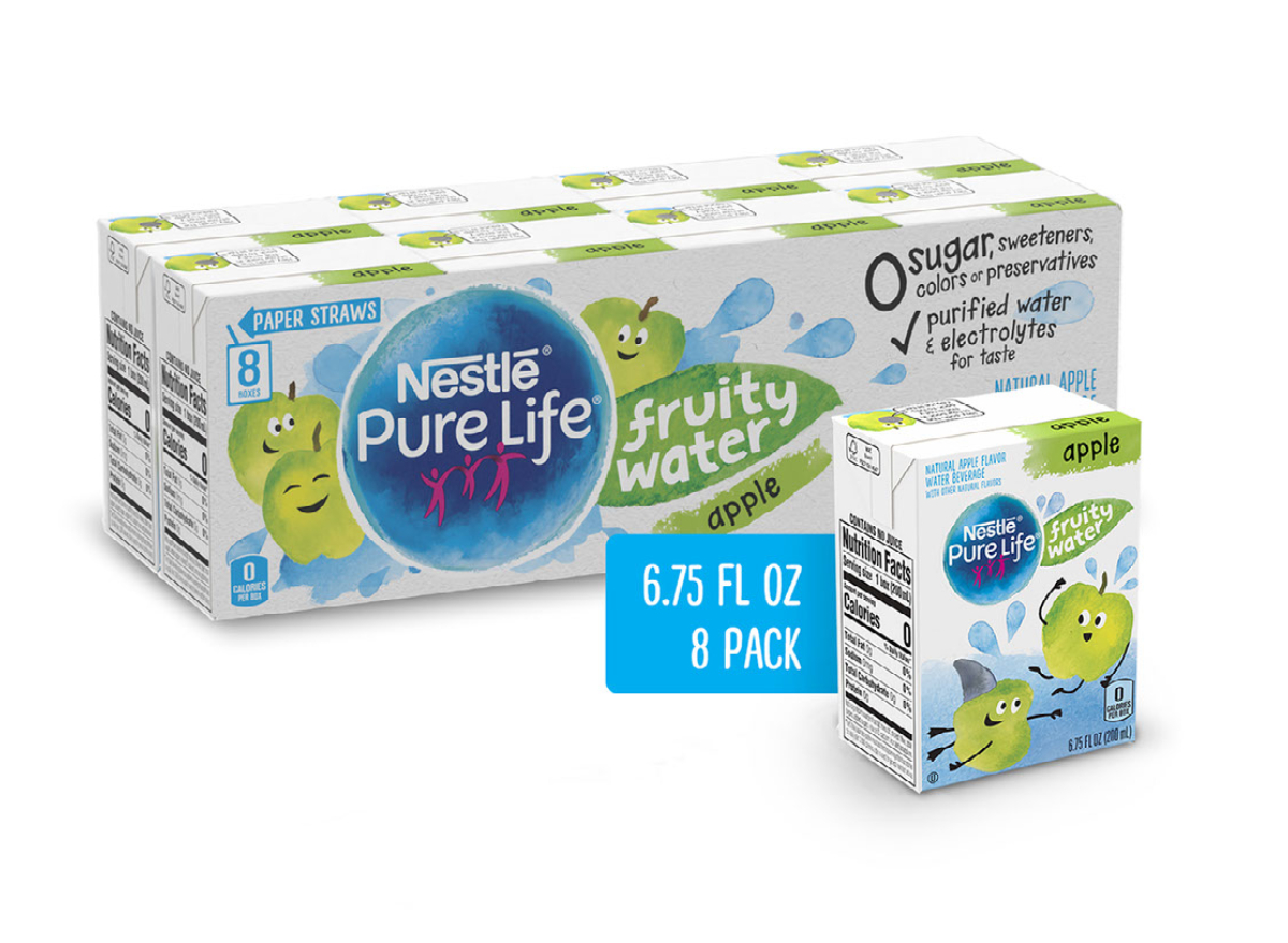 Nestle Pure Life Fruity Water Apple Flavor Walmart