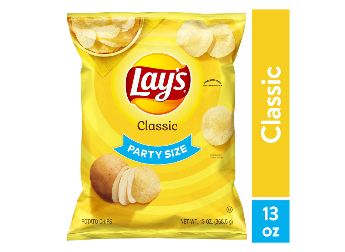 Lay's Classic Potato Chips, Party Size Walmart