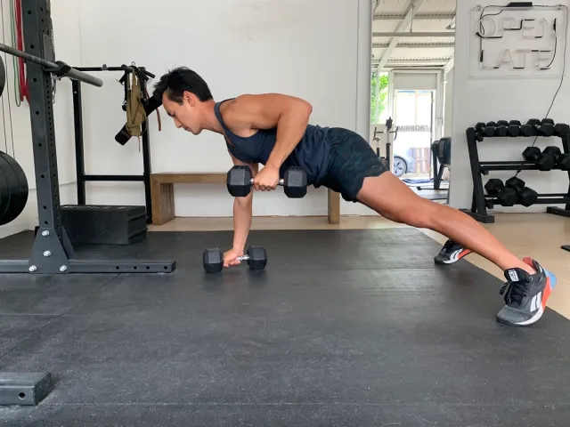 dumbbell Renegade Row