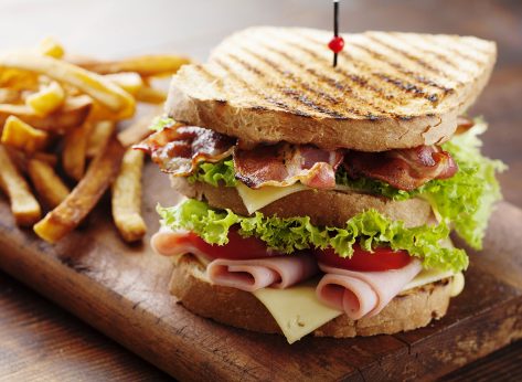 7 Club Sandwiches Stacked With Bacon