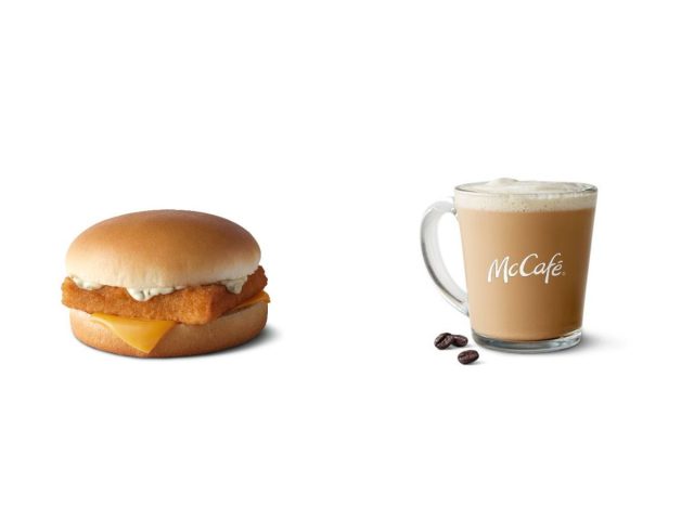 filet-o-fish and mccafe latte mcdonald's