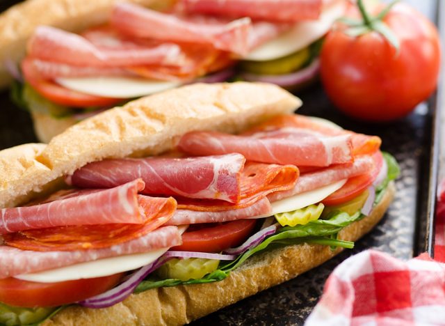 italian hero club sandwich
