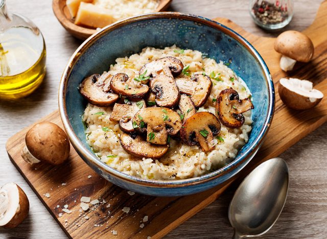 mushroom risotto